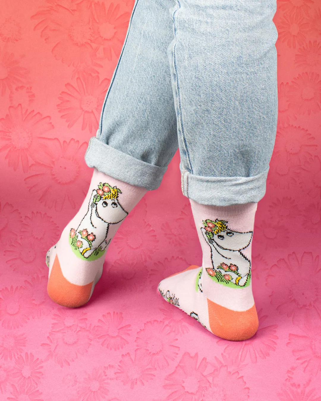 Snorkmaiden Summer Ladies Socks - Light Pink