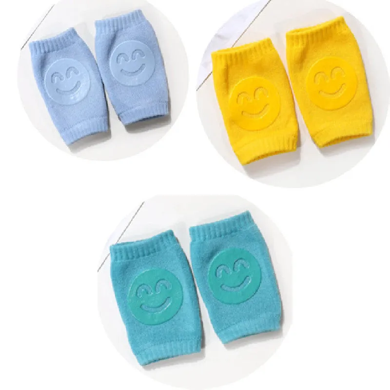 Summer Terry Happy Baby Socks Knee Pads