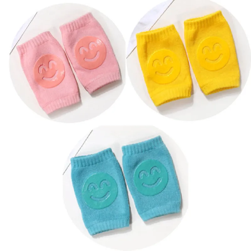 Summer Terry Happy Baby Socks Knee Pads