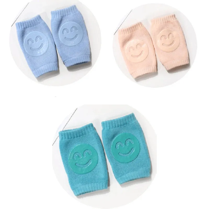 Summer Terry Happy Baby Socks Knee Pads