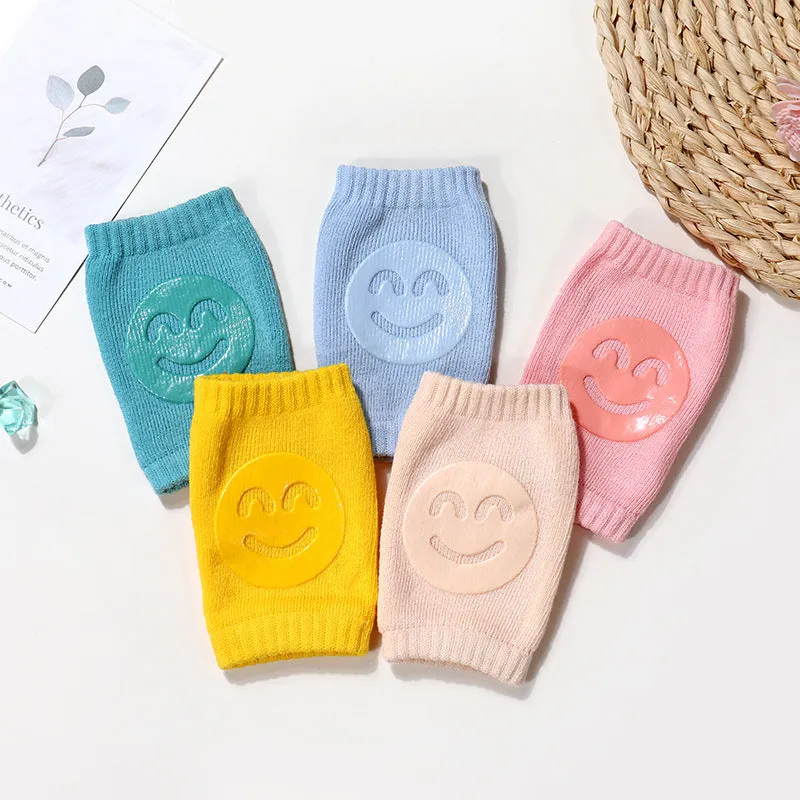 Summer Terry Happy Baby Socks Knee Pads