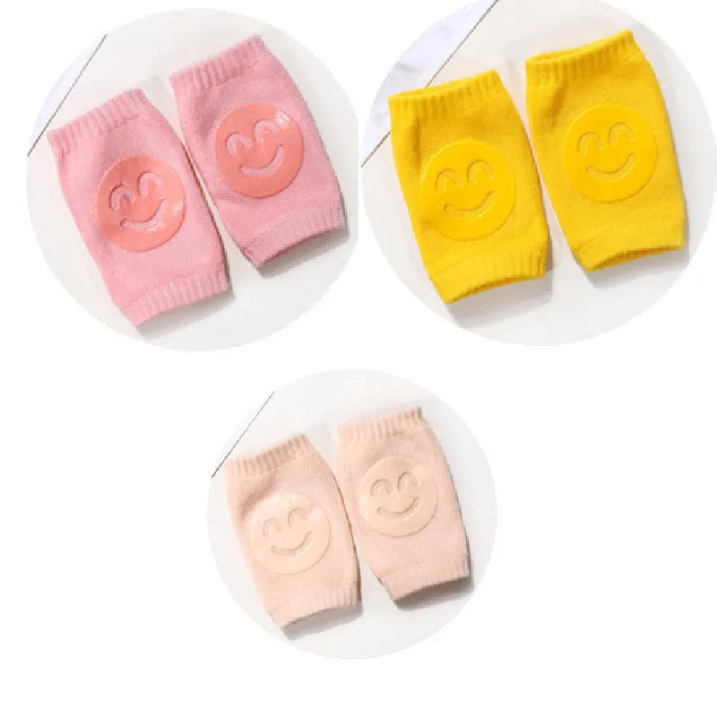 Summer Terry Happy Baby Socks Knee Pads