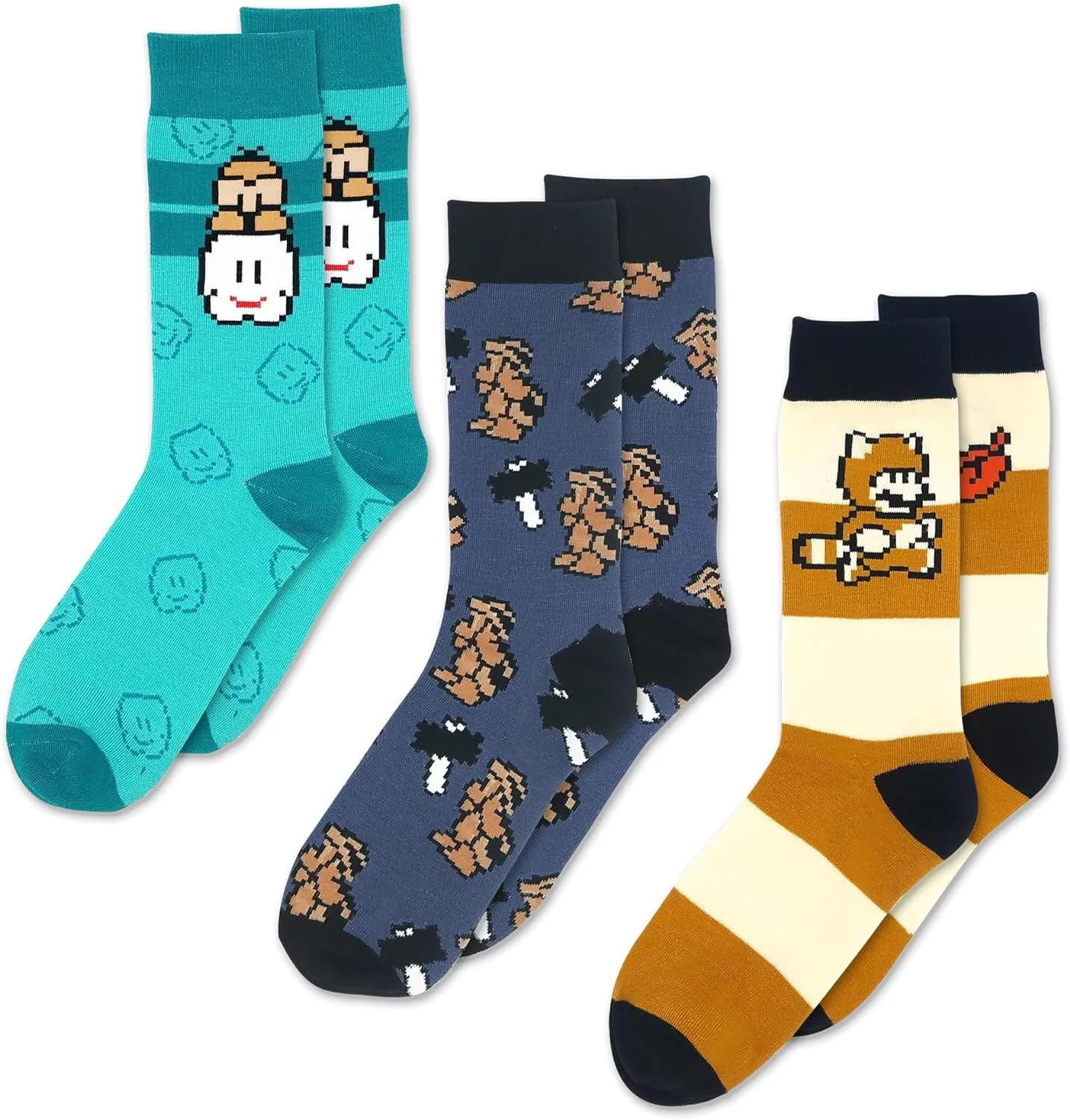 Super Mario Brothers Crew Socks