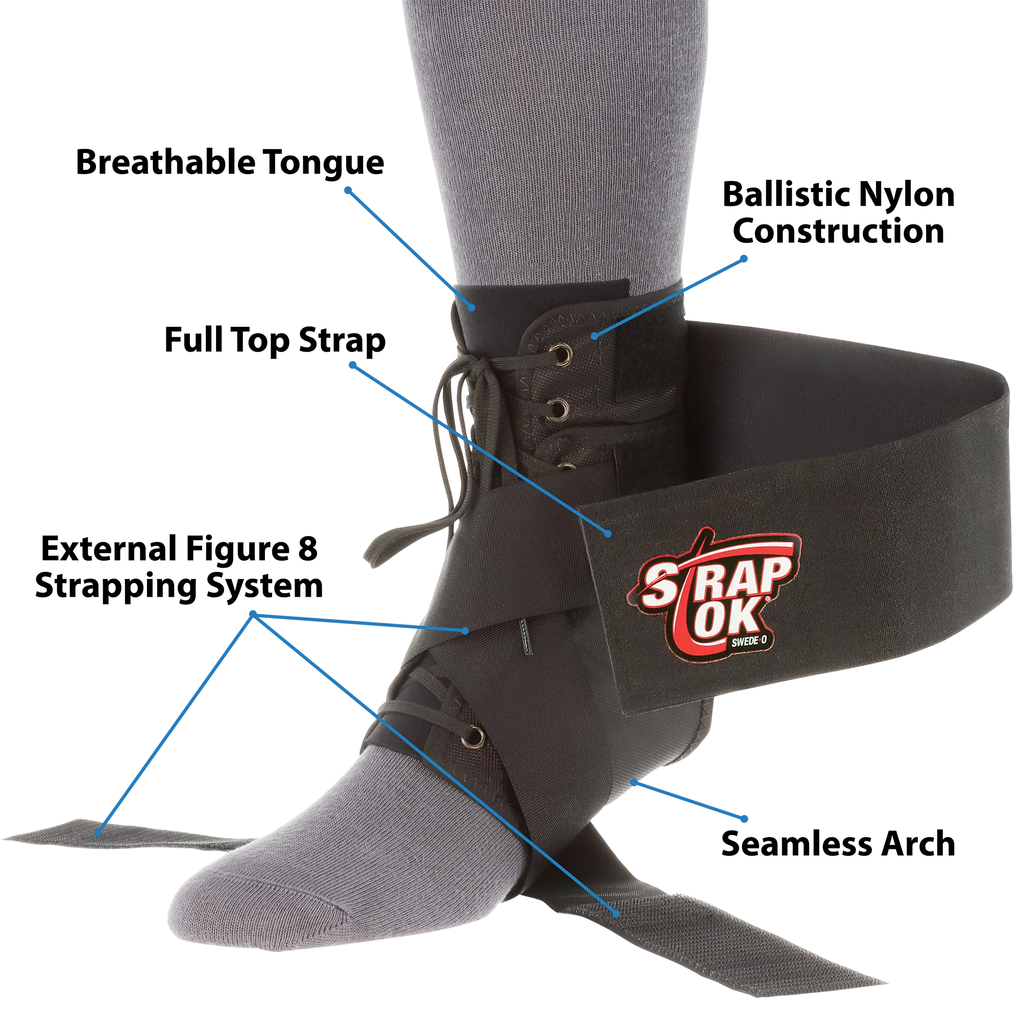 Swede-O Strap Lok Ankle Brace