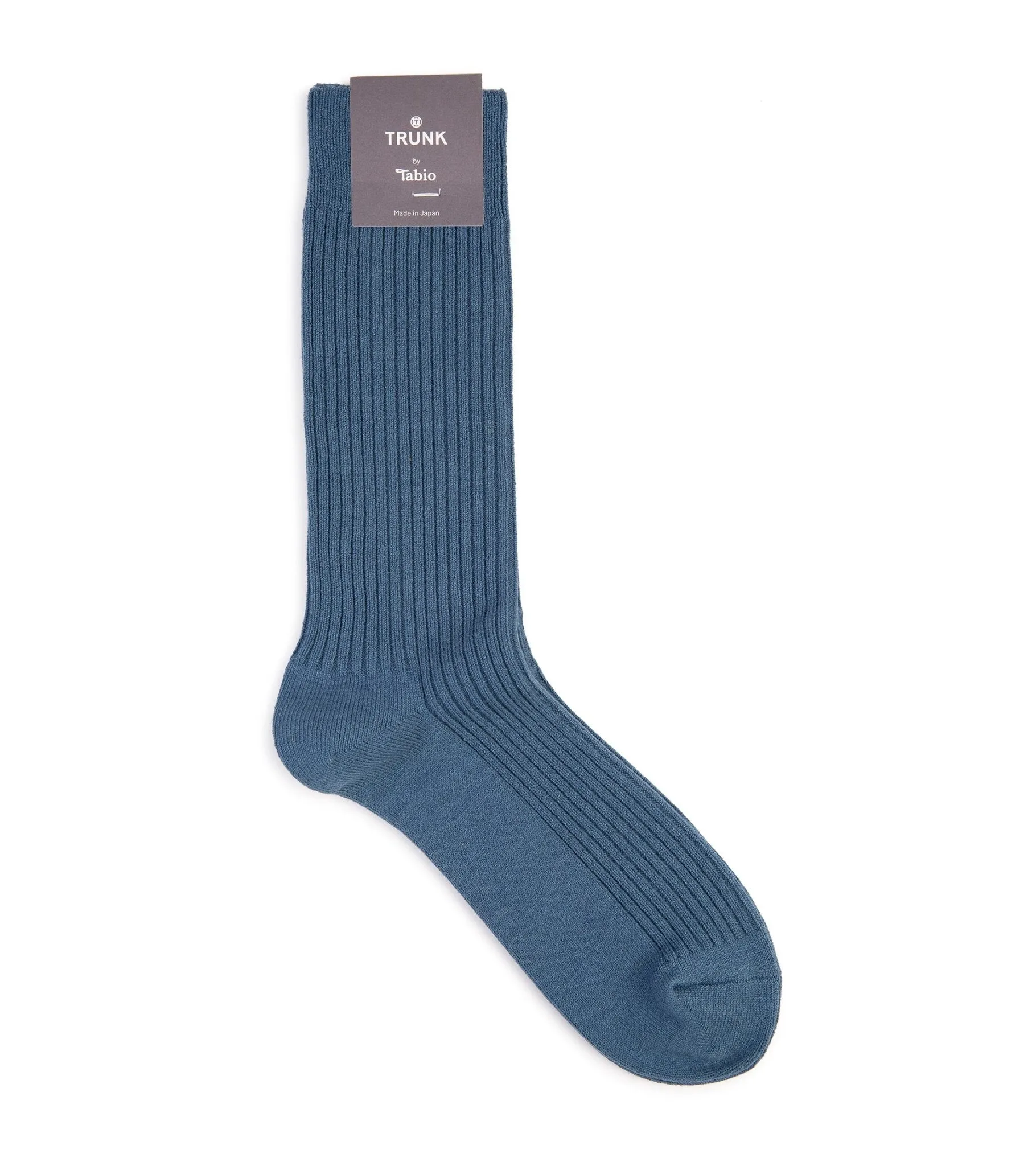 Tabio Power Fit Crew Socks: Blue