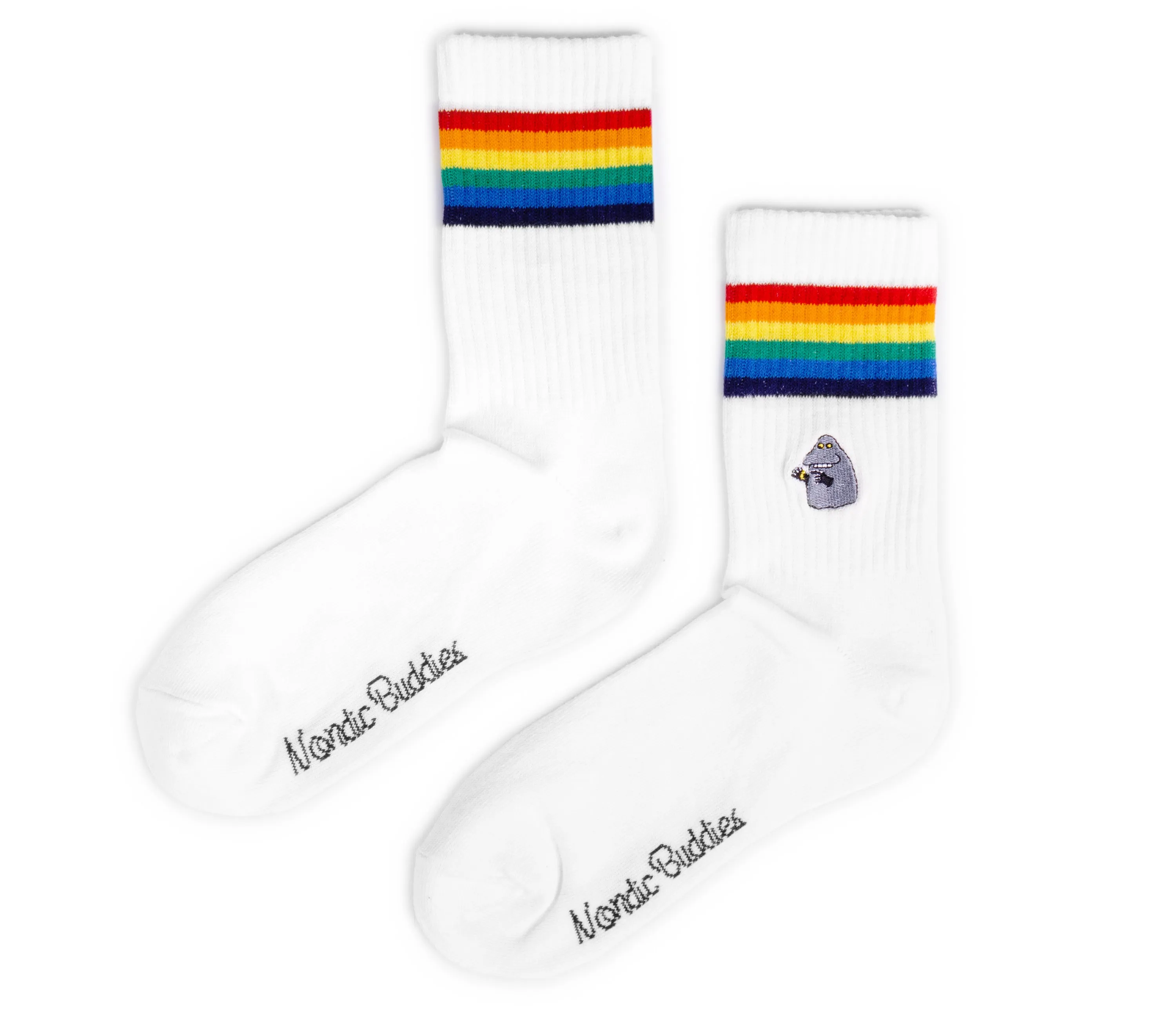 The Groke Retro Ladies Socks - White