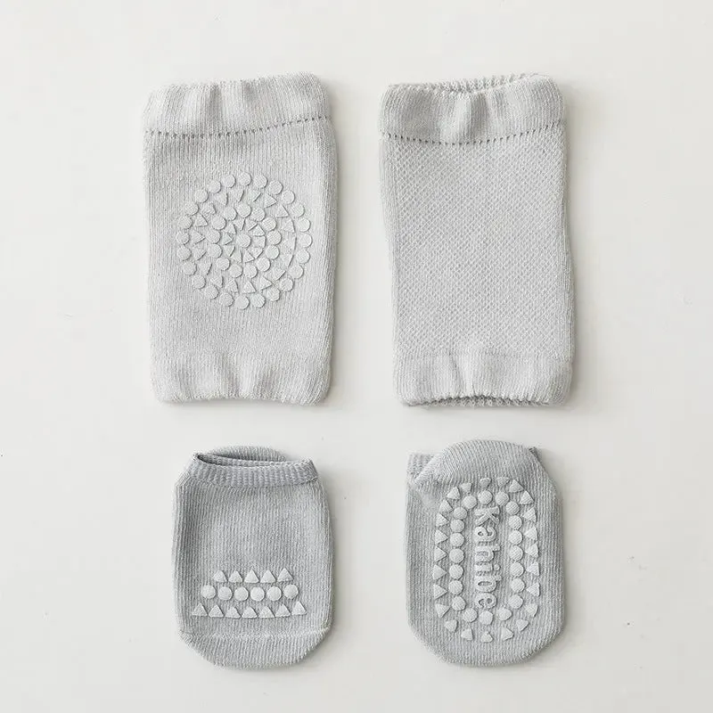 Toddler Knee Pad & Terry Floor Socks