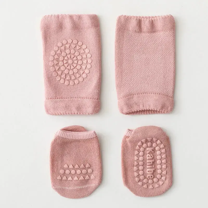 Toddler Knee Pad & Terry Floor Socks