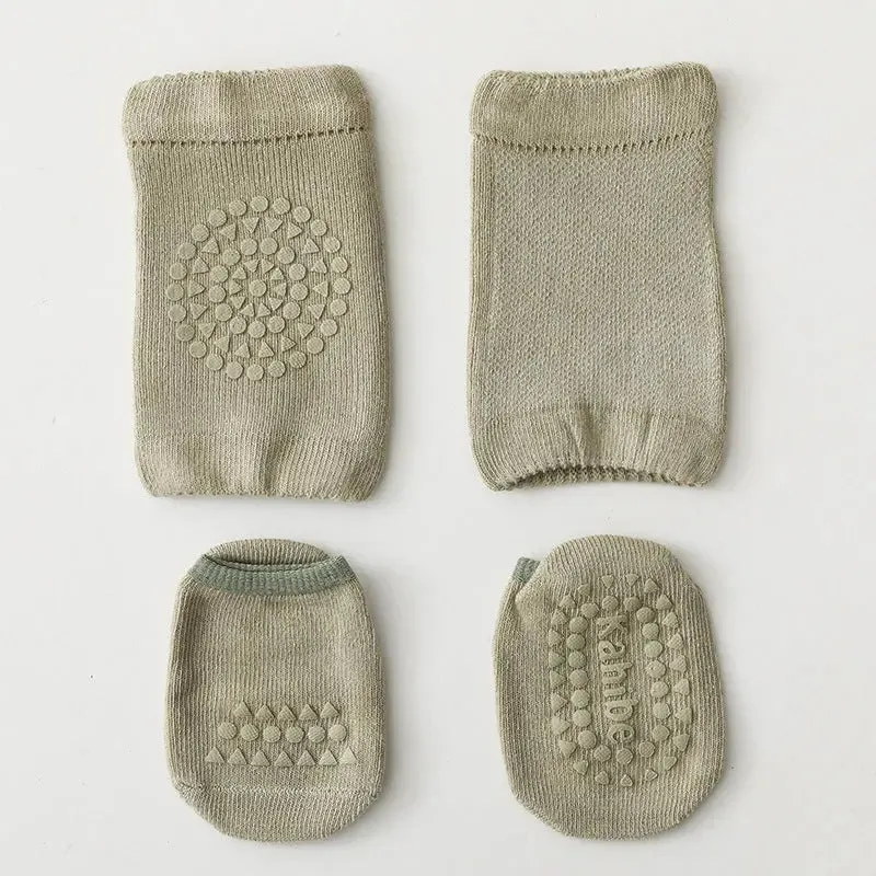 Toddler Knee Pad & Terry Floor Socks