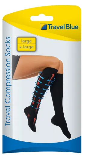 Travel Blue Compression Flight Socks - L / XL TB790