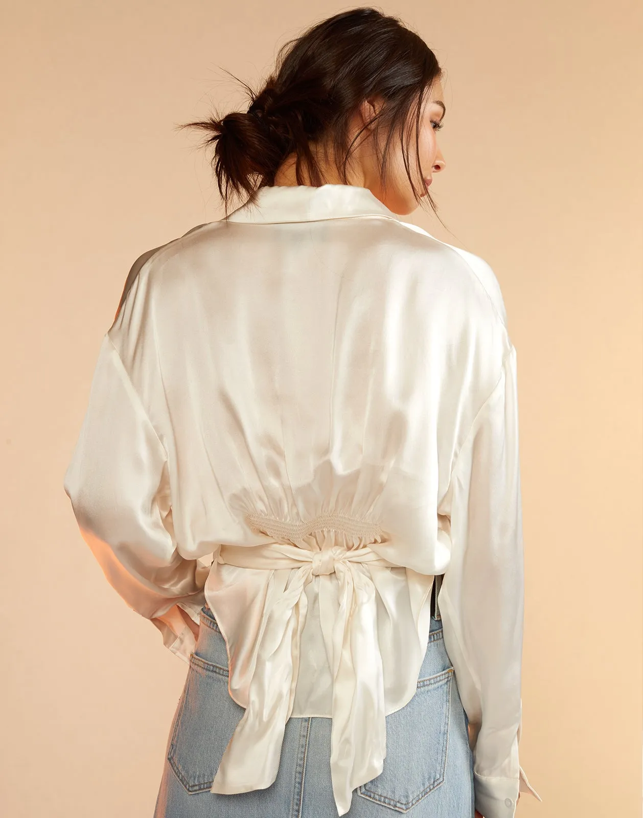 Twisted Silk Shirt