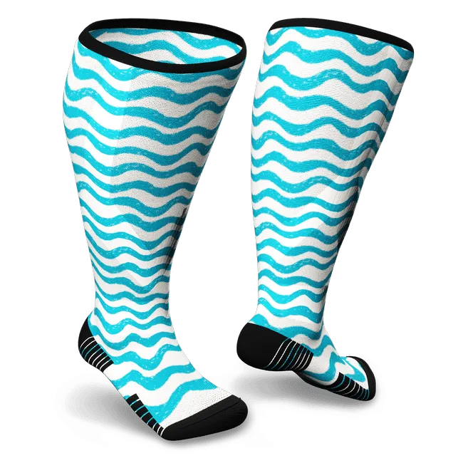 Waves Diabetic Compression Socks