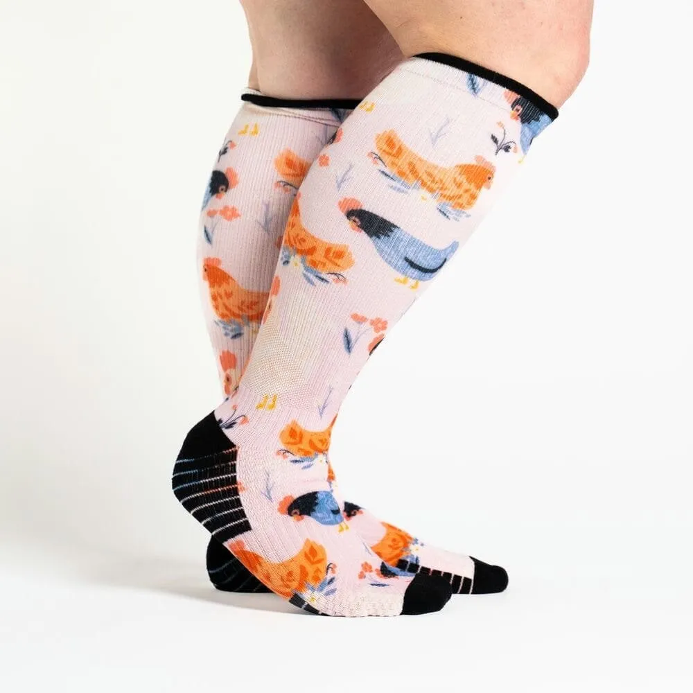 What The Cluck Diabetic Compression Socks