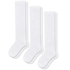 White Compression Socks Bundle 3-Pack