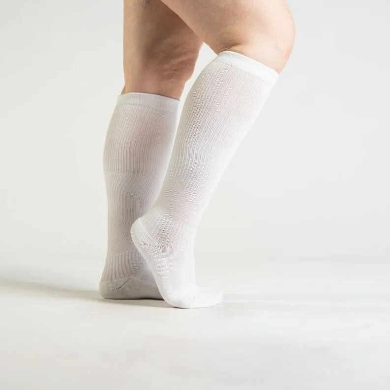 White Compression Socks Bundle 3-Pack